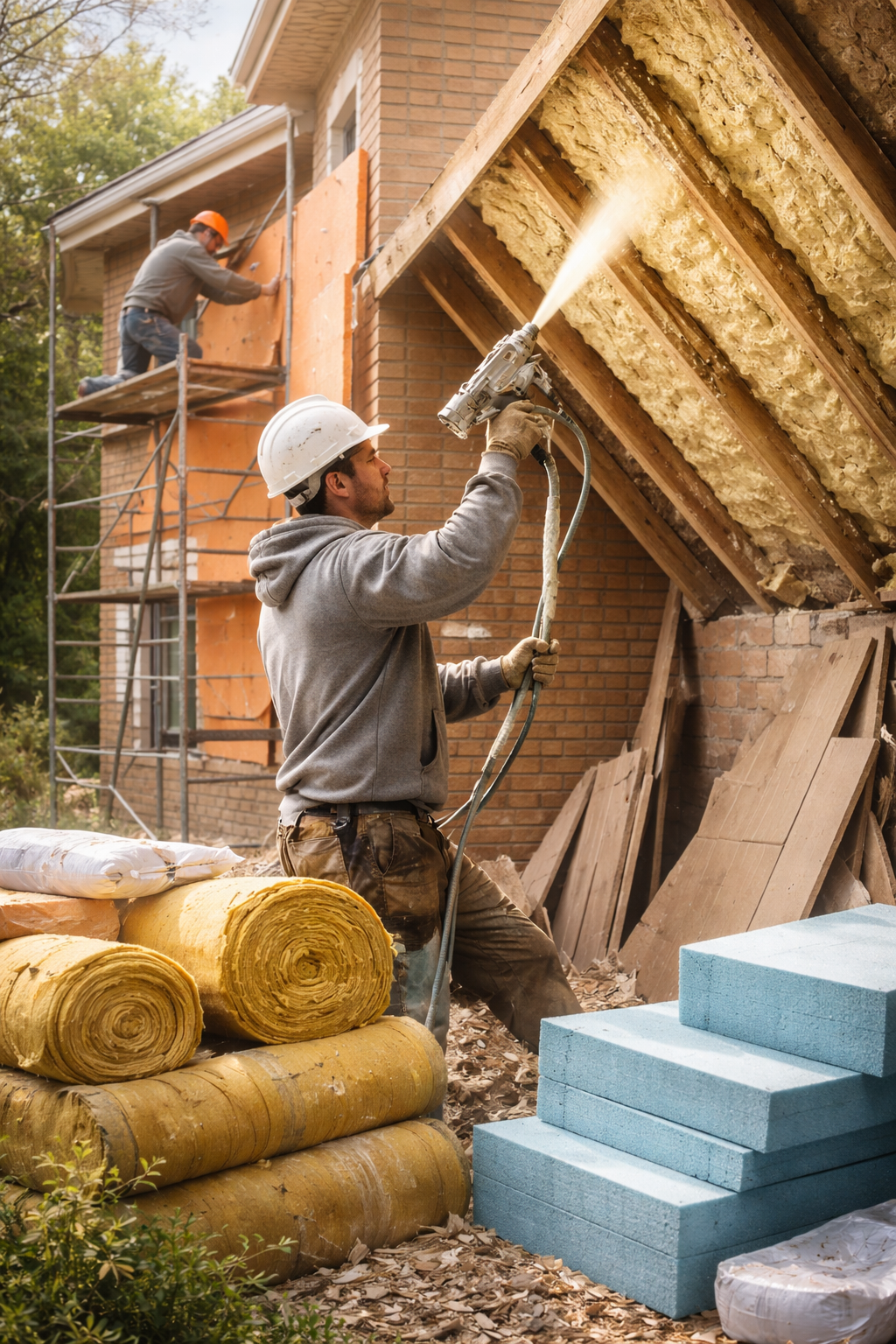 Утепление домов в Югорске под ключ от 4289 руб/м2 | Профессионально — ТепломастерЮгр