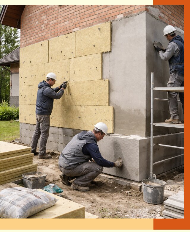 Утепление частного дома в Югорске под ключ от 7658 руб/м2 — недорого | ТепломастерЮгр