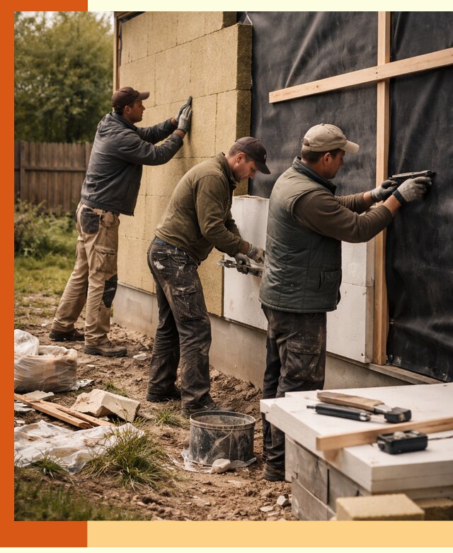 Утепление дачного дома под ключ в Югорске