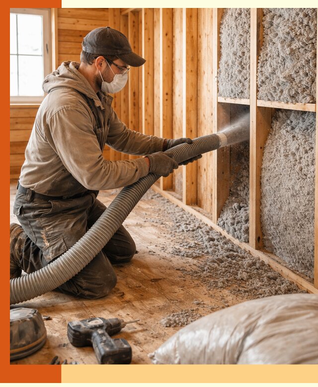 Утепление дачного дома эковатой в Югорске — быстро и надёжно