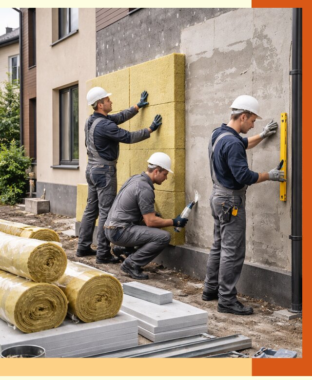 Утепление таунхауса в Югорске от 7352 руб/м2 — комплекс под ключ | ТепломастерЮгр