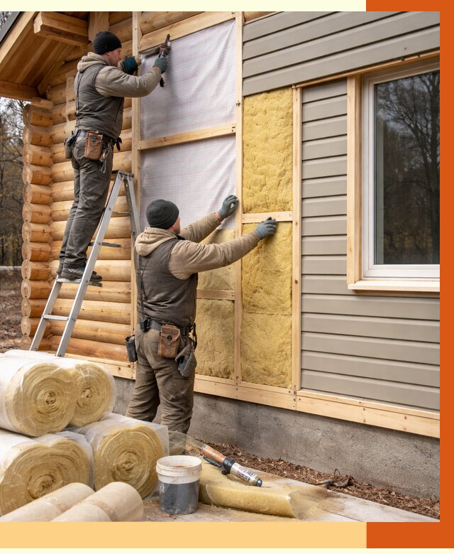 Утепление деревянного дома в Югорске от 6331 руб./м2 — заказать работы | ТепломастерЮгр