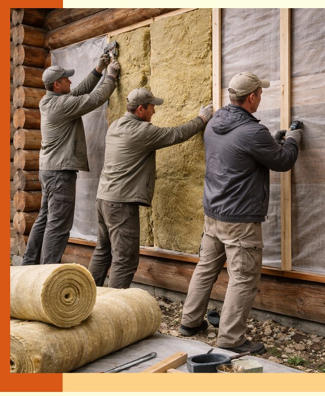 Утепление деревянного дома в Югорске эффективными технологиями