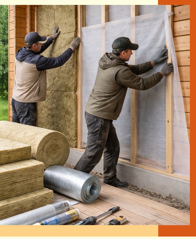 Утепление дома из двойного бруса в Югорске от 4901 руб./м² — ТепломастерЮгр под ключ