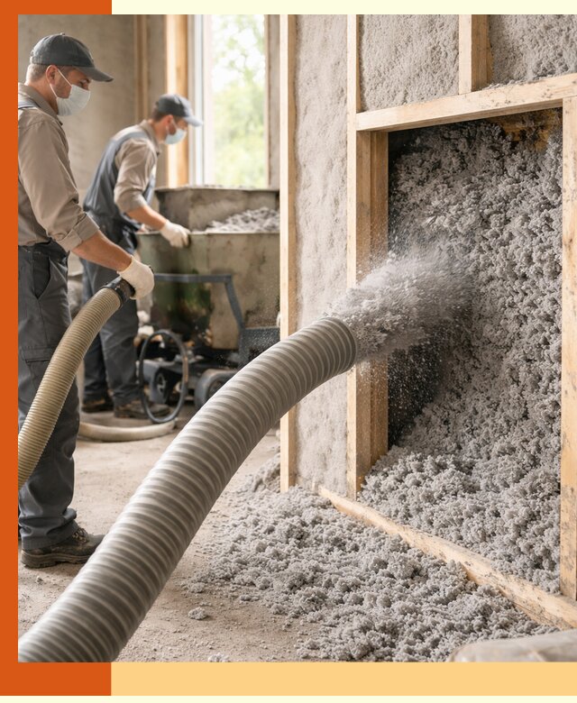 Утепление коттеджа эковатой в Югорске с гарантией качества