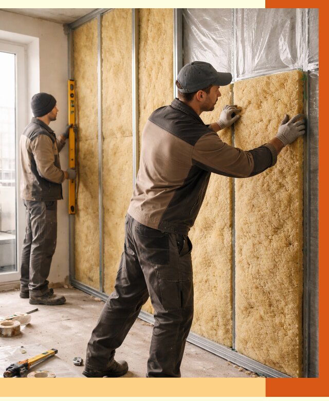 Утепление квартиры изнутри в Югорске от 4442 руб. за м2 | Проф. работы ТепломастерЮгр