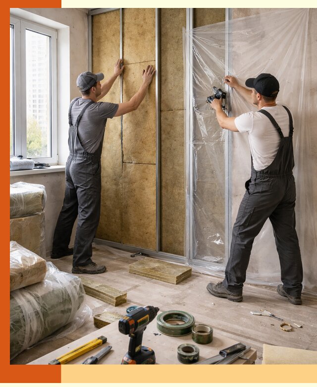 Утепление квартиры изнутри профессионально в Югорске