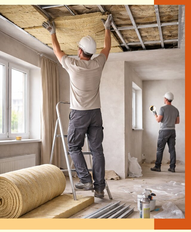 Утепление потолка в частном доме в Югорске от 970 руб./м² — работы под ключ | ТепломастерЮгр