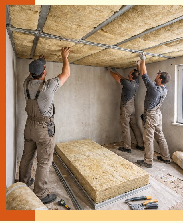 Утепление потолка в Югорске — тепло и без сквозняков