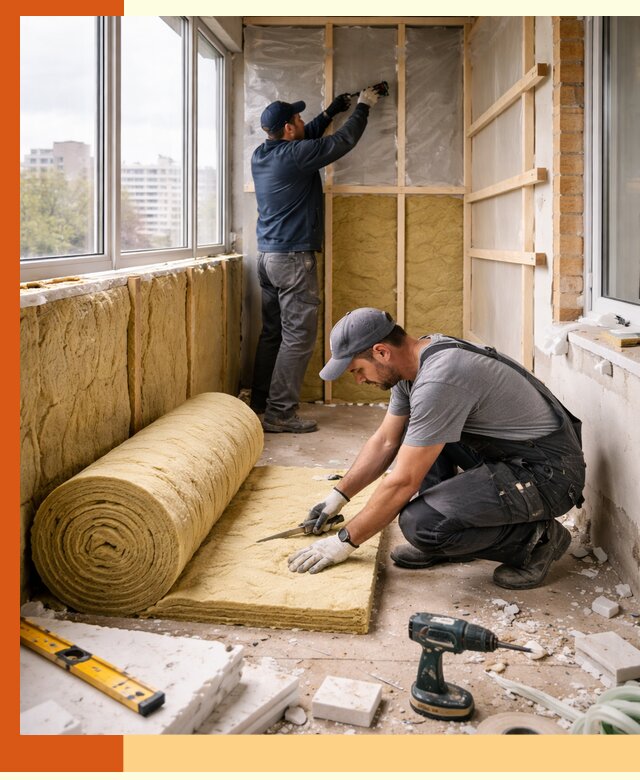 Утепление балкона под ключ в Югорске качественно и быстро