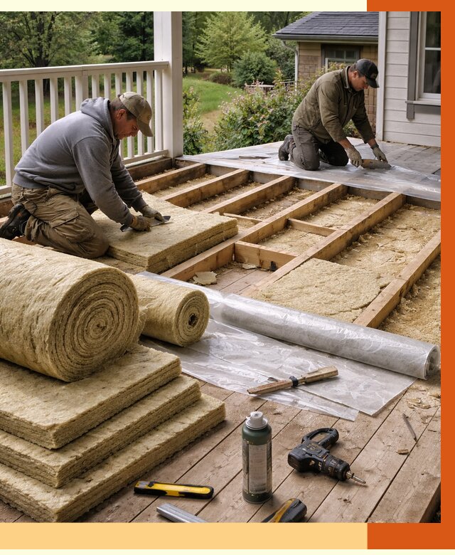 Утепление террасы в Югорске от 4289 руб./м2 — утеплить террасу под ключ | ТепломастерЮгр