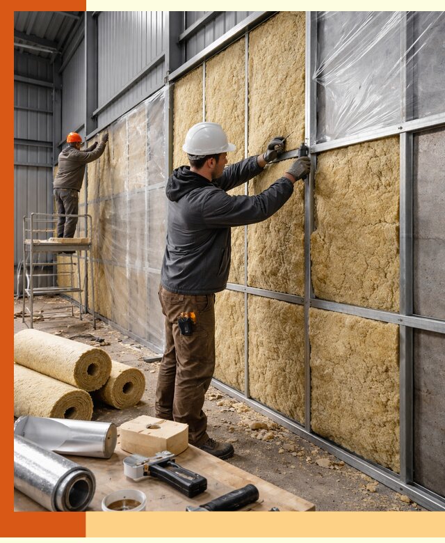 Утепление ангара в Югорске — профессиональная теплоизоляция помещений