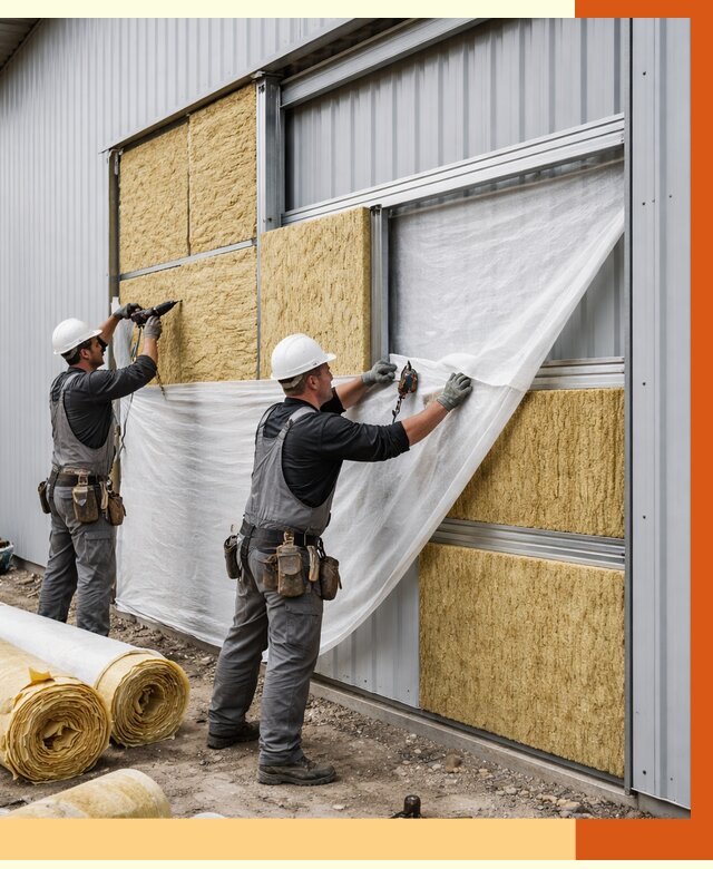 Утепление металлического склада в Югорске от 4595 руб/м2 — комплексное утепление под ключ | ТепломастерЮгр