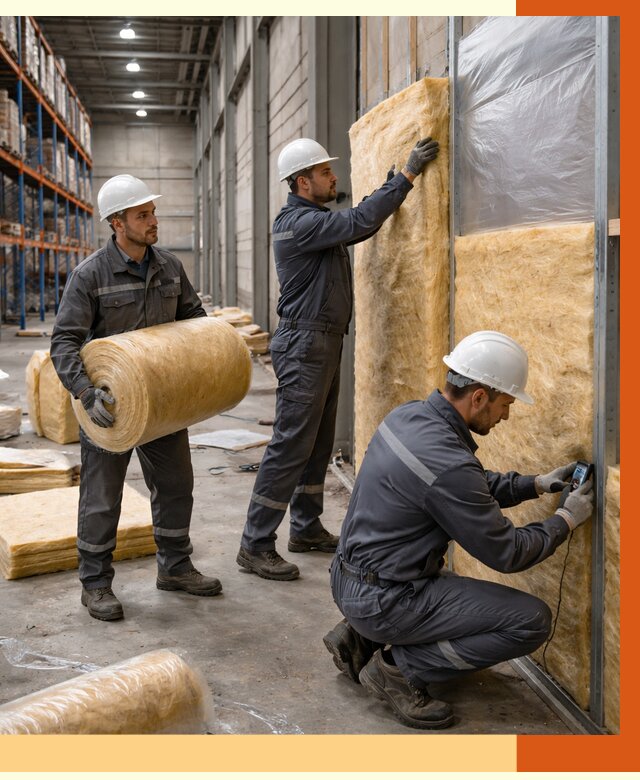 Утепление логистического центра в Югорске от 4595 руб/м² под ключ | ТепломастерЮгр