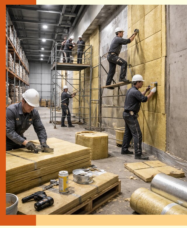 Утепление логистического центра в Югорске качественно и экономично