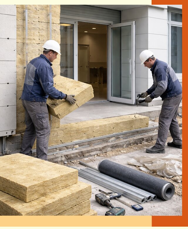 Утепление медицинского центра в Югорске под ключ от 12764 руб./м² | ТепломастерЮгр