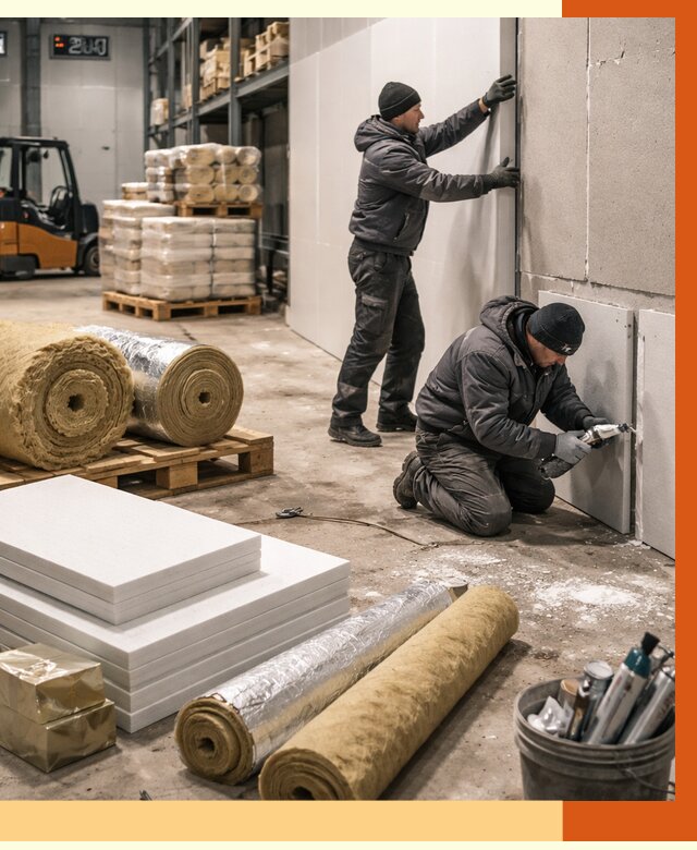 Утепление холодного склада в Югорске от 8679 руб/м2 — комплексное под ключ | ТепломастерЮгр