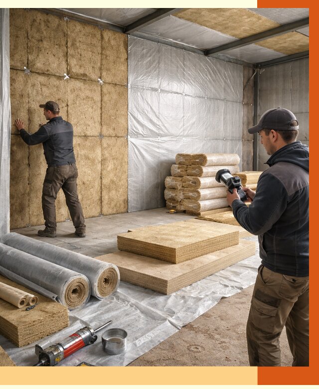 Утепление теплого склада в Югорске под ключ от 11743 руб/м² | ТепломастерЮгр