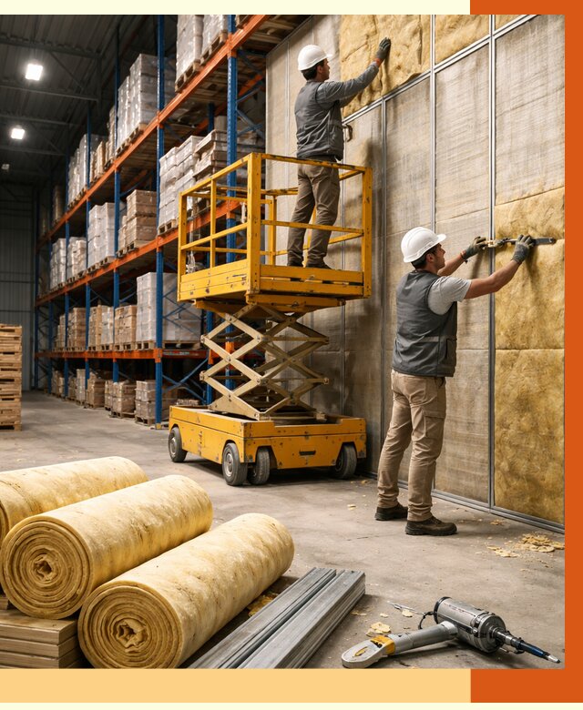 Утепление торгового склада в Югорске от 3268 руб/м2 — комплексно и под ключ | ТепломастерЮгр