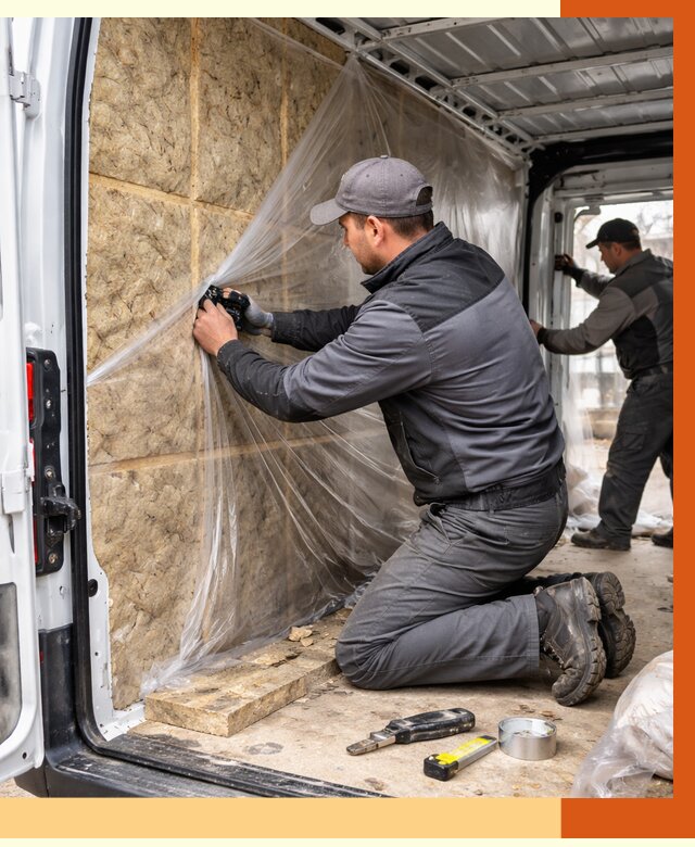 Утепление фургона в Югорске от 16848 руб/м2 — утепление фургона ППУ и кузова | ТепломастерЮгр