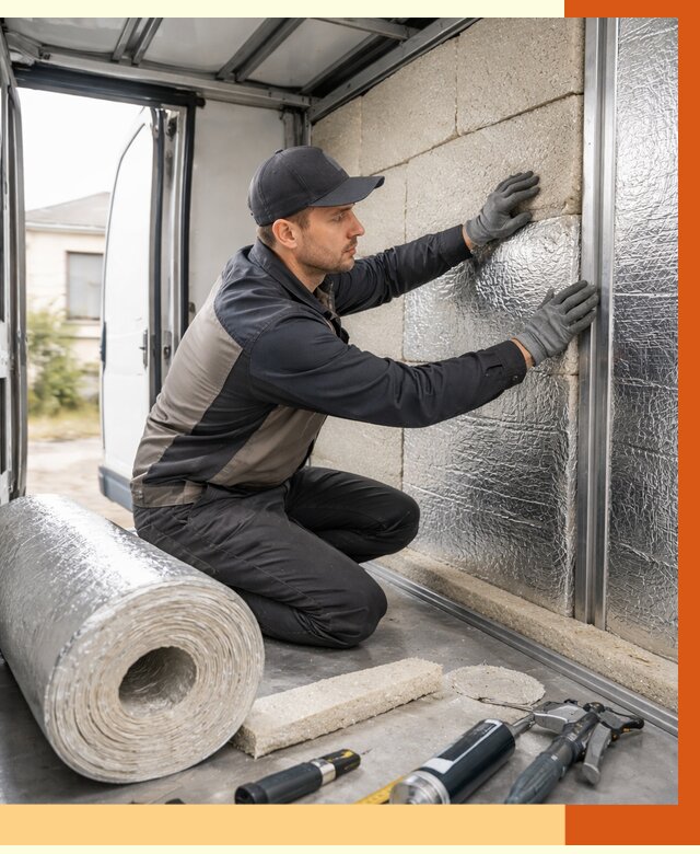 Утепление фургона рефрижератора в Югорске от 12764 руб./м² под ключ | ТепломастерЮгр