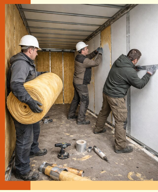 Утепление рефрижераторного контейнера в Югорске профессионально и надежно