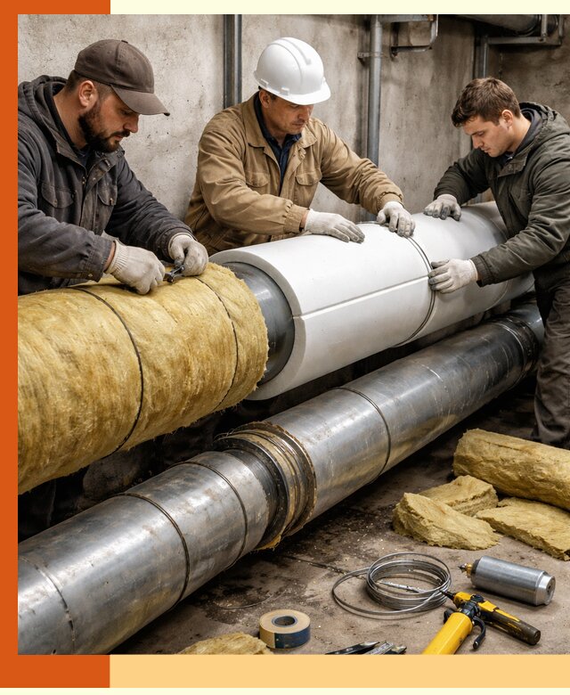 Утепление трубопровода в Югорске с гарантией энергоэффективности