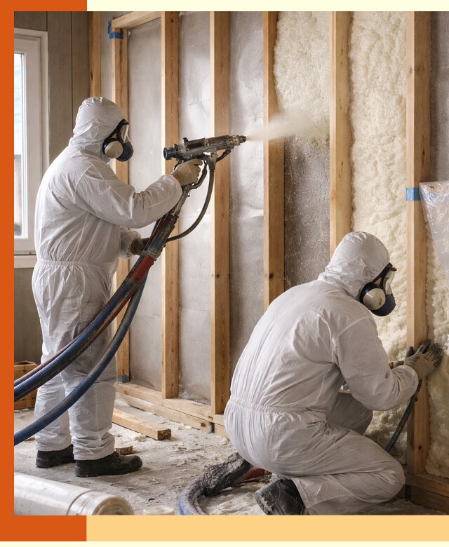 Утепление каркасной стены ППУ в Югорске для домов и коттеджей