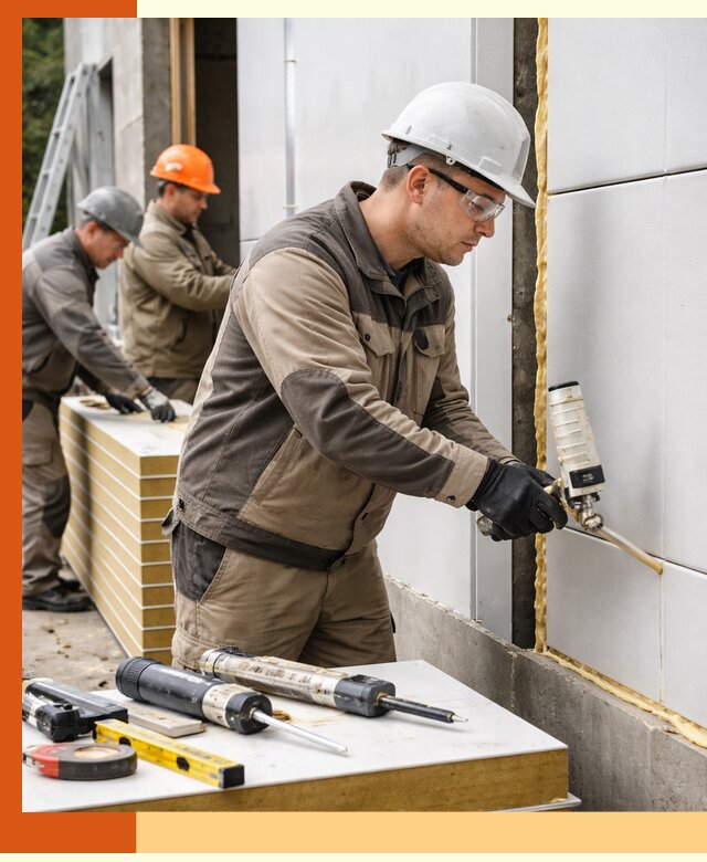 Утепление сэндвич-панелей пенополиуретаном в Югорске