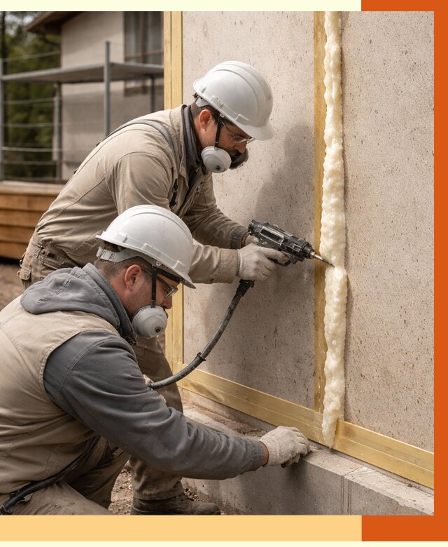 Утепление сип панелей ППУ в Югорске от 4901 руб. под ключ | ТепломастерЮгр