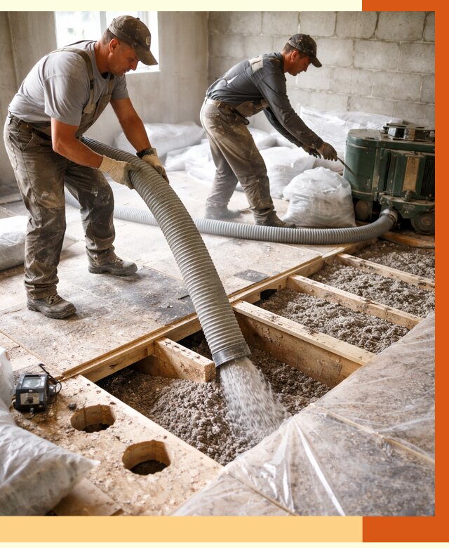 Заполнение пустот перекрытий в Югорске от 4595 руб. под ключ | ТепломастерЮгр