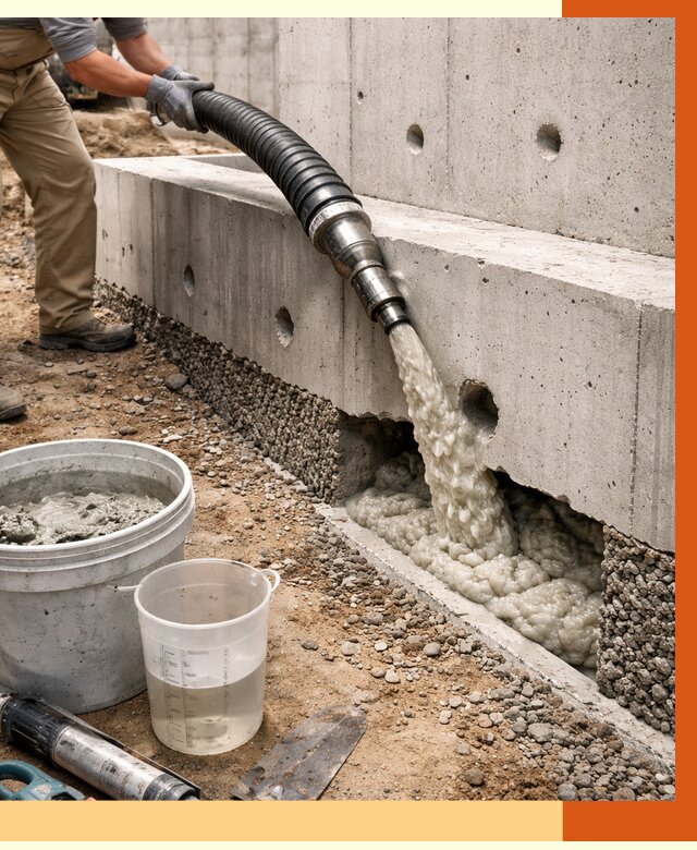 Заполнение полостей фундамента в Югорске от 6943 руб. под ключ | ТепломастерЮгр