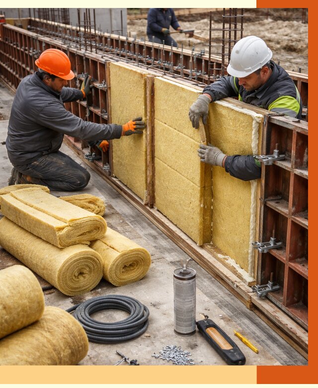 Теплоизоляция опалубки в Югорске от 7352 руб. за м2 — услуги и монтаж | ТепломастерЮгр