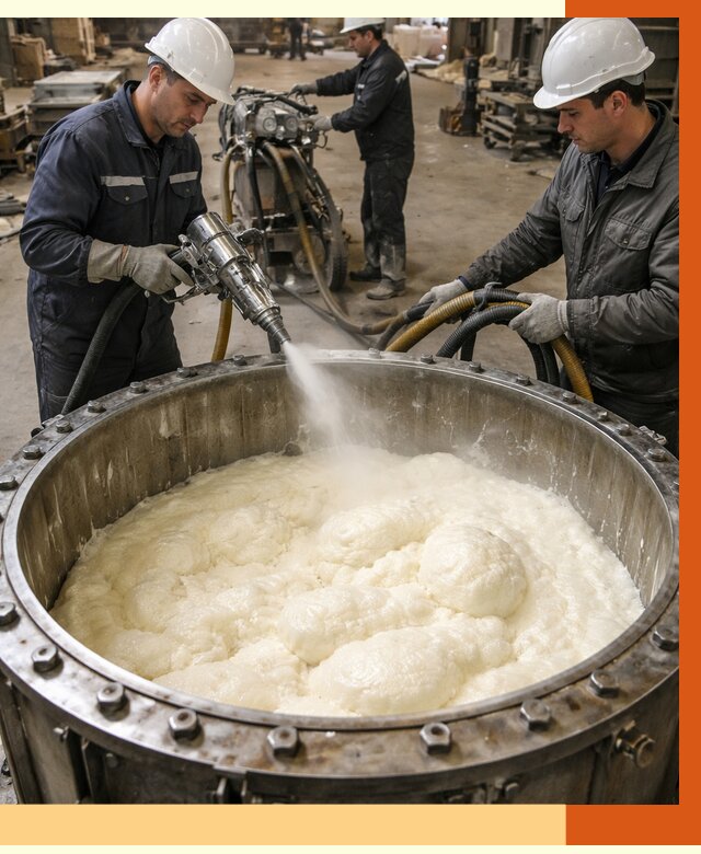 Заливка ППУ в емкости в Югорске от 7403 руб. — утепление емкости под ключ | ТепломастерЮгр