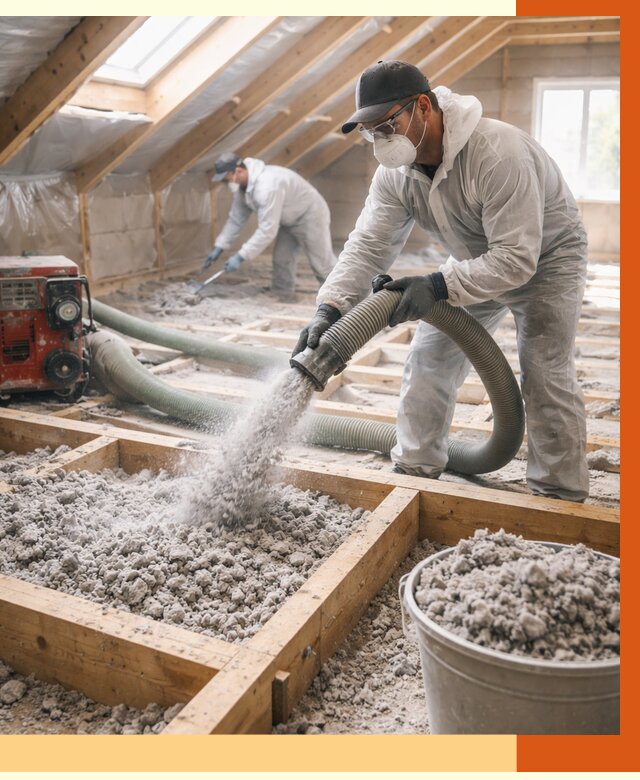 Утепление эковатой в Югорске от 3012 руб./м2 — монтаж и задувка | ТепломастерЮгр