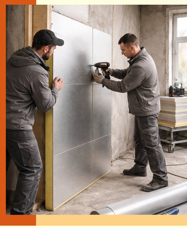 Утепление PIR панелями домов и зданий в Югорске