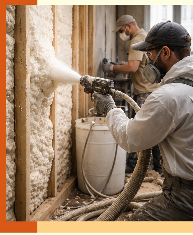 Утепление пеноизолом жилых и коммерческих объектов в Югорске