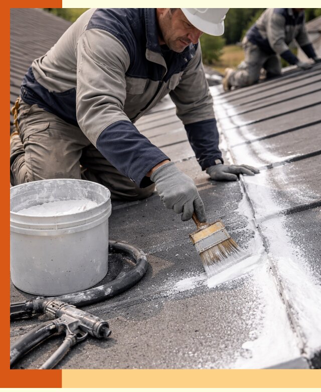 Утепление кровли жидкой теплоизоляцией в Югорске