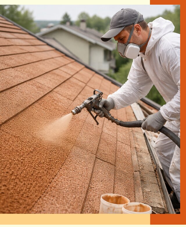 Утепление кровли жидкой пробкой в Югорске от 2757 руб./м² под ключ | ТепломастерЮгр