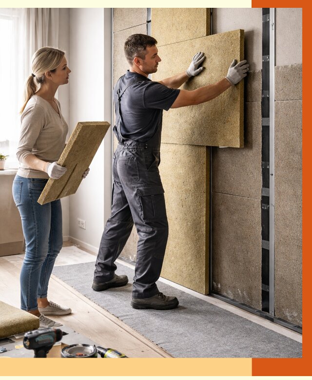 Профессиональная шумоизоляция квартиры в Югорске от 7658 руб. за м2 | ТепломастерЮгр