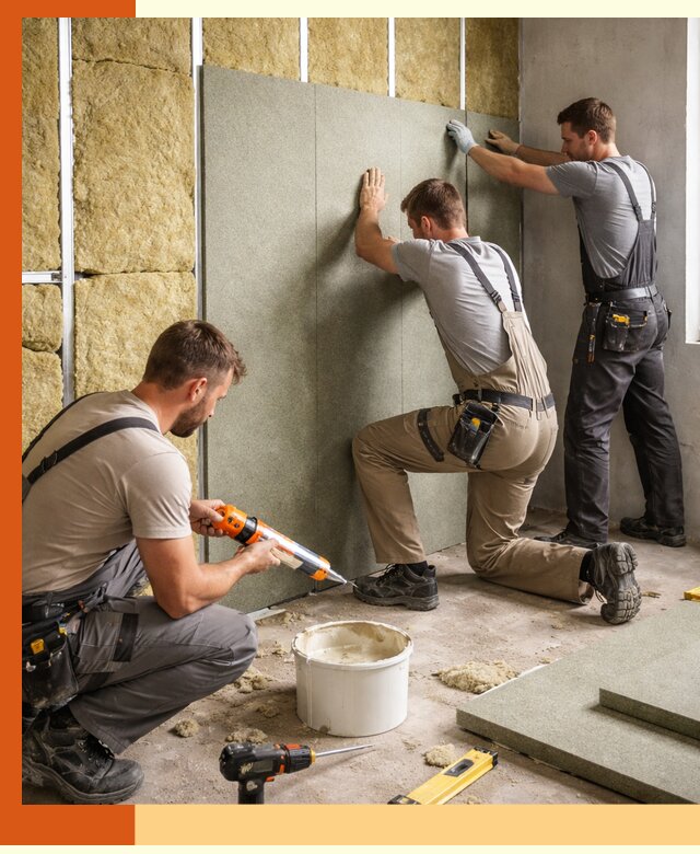 Профессиональная шумоизоляция стен в Югорске для квартир и домов