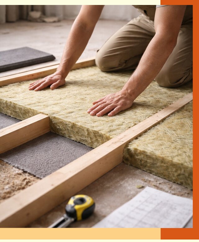 Шумоизоляция пола в Югорске от 1276 руб./м² — профессиональная звукоизоляция | ТепломастерЮгр