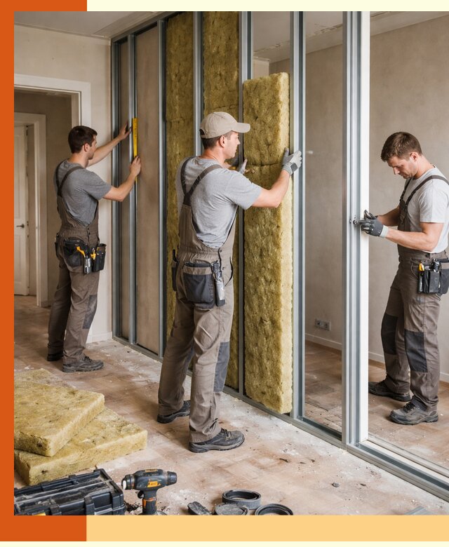 Шумоизоляция межкомнатных перегородок в Югорске эффективно и надёжно