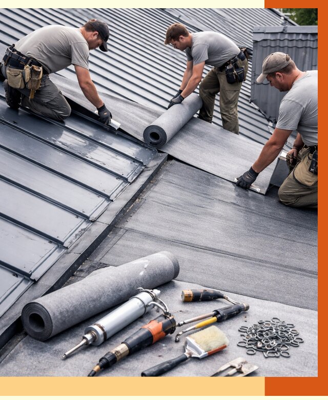 Гидроизоляция металлической кровли полимочевиной в Югорске от 8679 руб. | ТепломастерЮгр