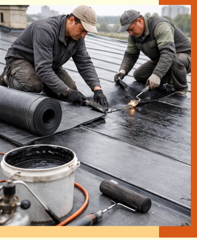 Гидроизоляция фальцевой кровли в Югорске от 7658 руб. под ключ | ТепломастерЮгр