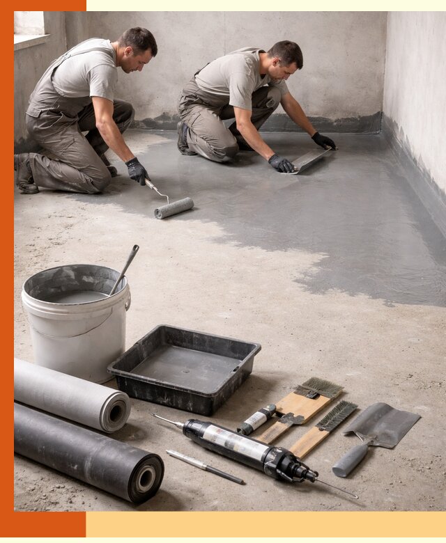 Гидроизоляция пола в Югорске — надежная защита от влаги и протечек