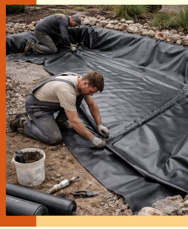 Гидроизоляция пруда в Югорске: надежная защита и герметизация