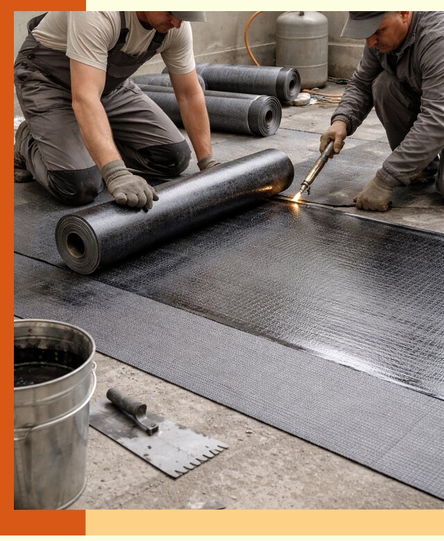 Монтаж гидроизоляционной мембраны в Югорске для зданий и конструкций