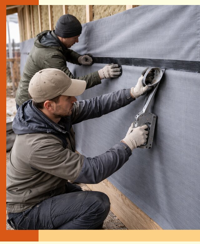 Монтаж ветроизоляции зданий и конструкций в Югорске